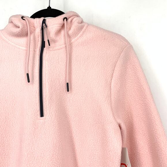 Kari Traa Rothe Hoodie Sweatshirt Womens Size Small Pearl Pink Black Cuffs - Picture 4 of 10